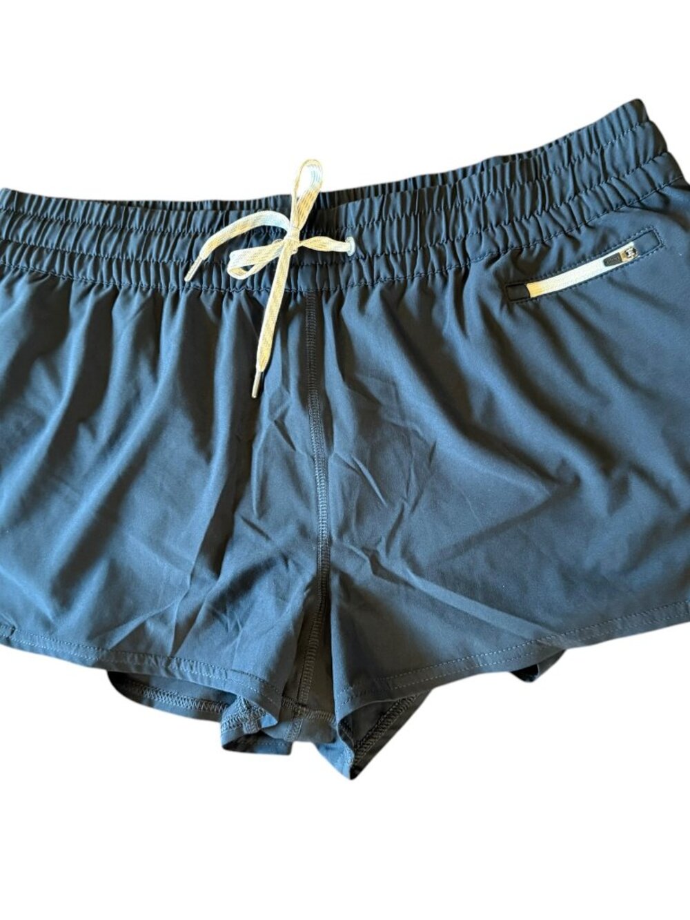 VUORI Dark Blue Athletic Shorts.  Elastic Waist + Drawstring.  Size Women's XL